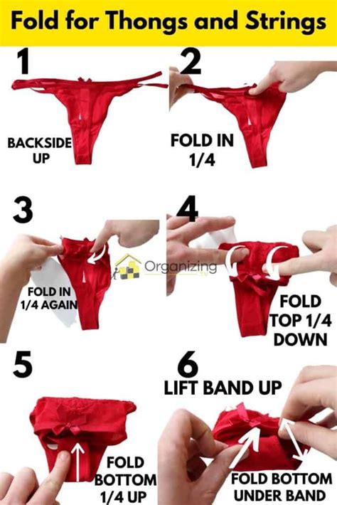 how to fold a thong.